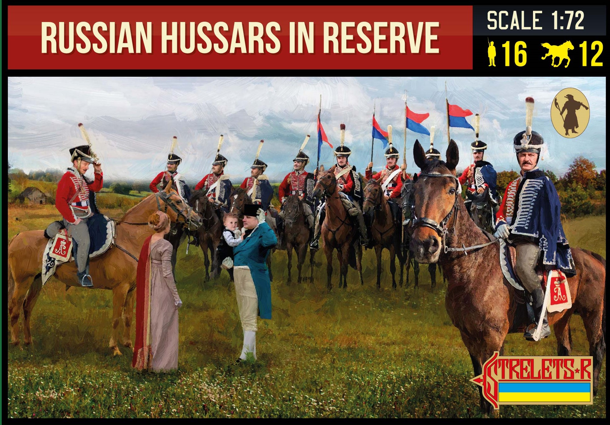Napoleonic Russian Hussars in Reserve