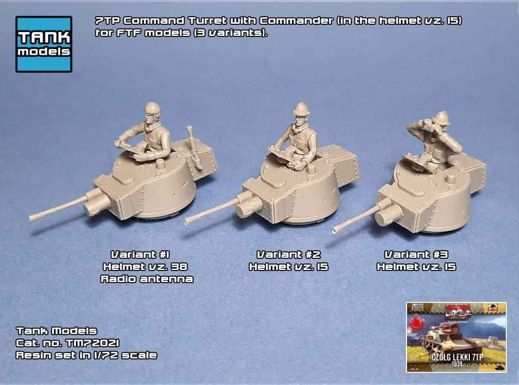 7TP Command Turret with Commander (FTF)