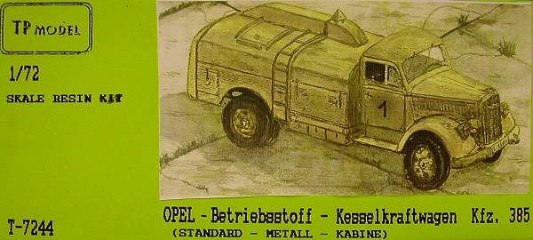 Kesselkraftwagen Kfz.385 Standard-Metall-kabine