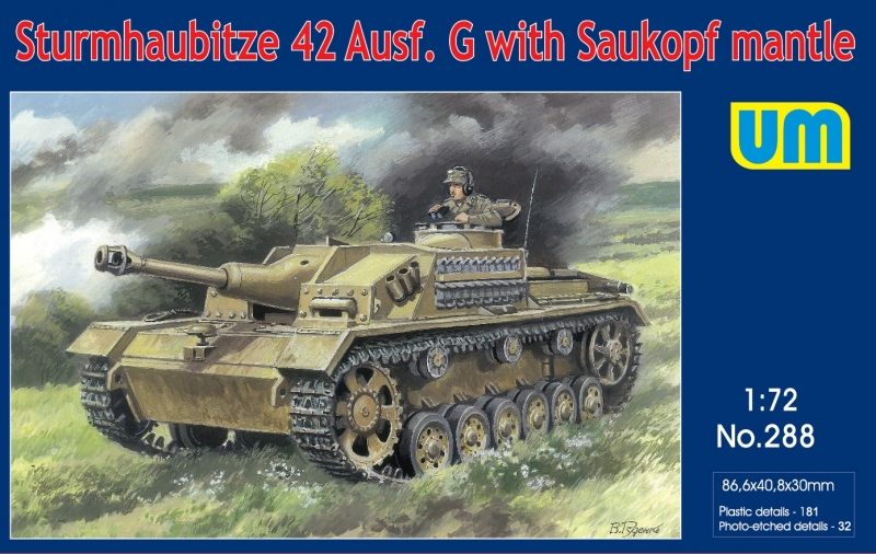 Sturmhaubitze 42 Auf.G with Saukopf