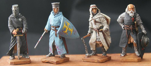 Medieval military order knights - set 1