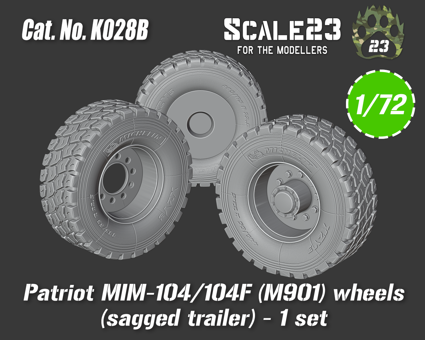 Patriot MIM-104/104F (M901) wheels - sagged - Click Image to Close