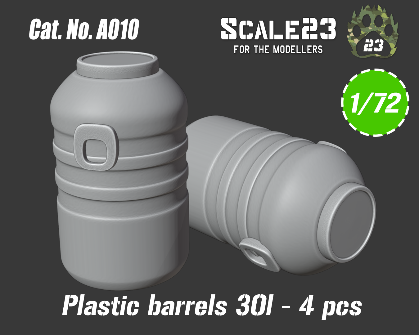 Plastic barrel 30l (4pc)