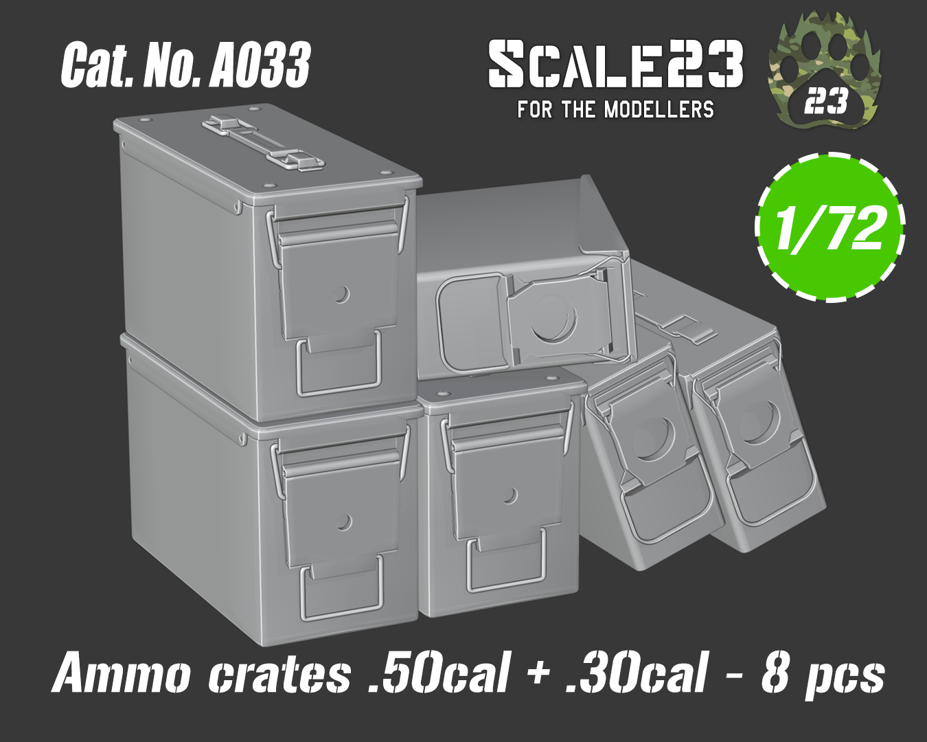 Cal.50 M2 & 5.56mm ammo box (4+4pc) - Click Image to Close