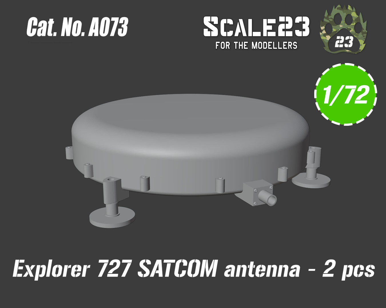 Explorer 727 SATCOM antenna (2pc)