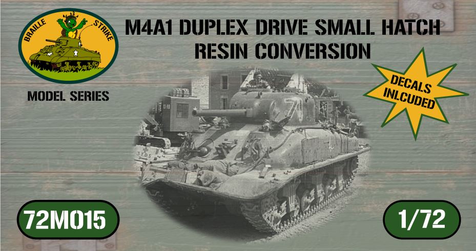 Sherman M4A1 Duplex Drive small hatch hull (HEL)