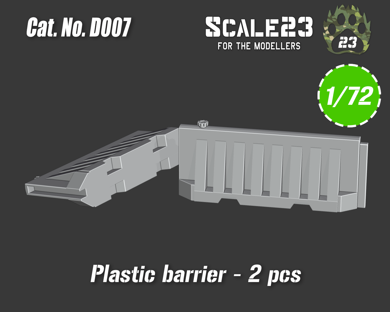 Plastic barrier - type 1