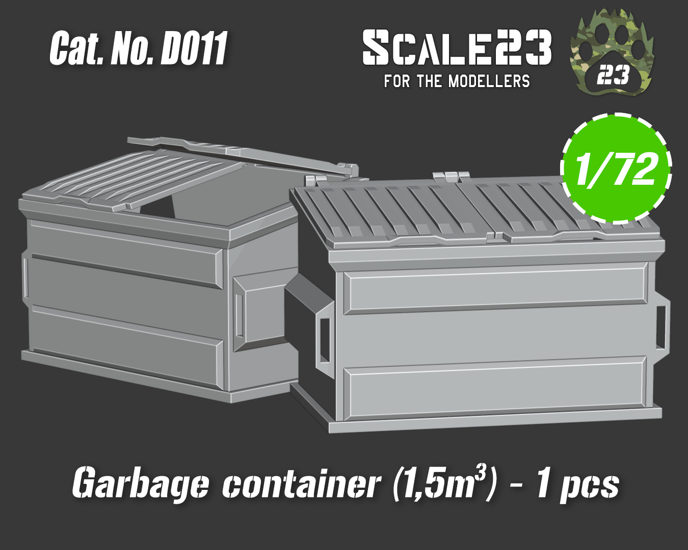 Garbage container (1.5m3)