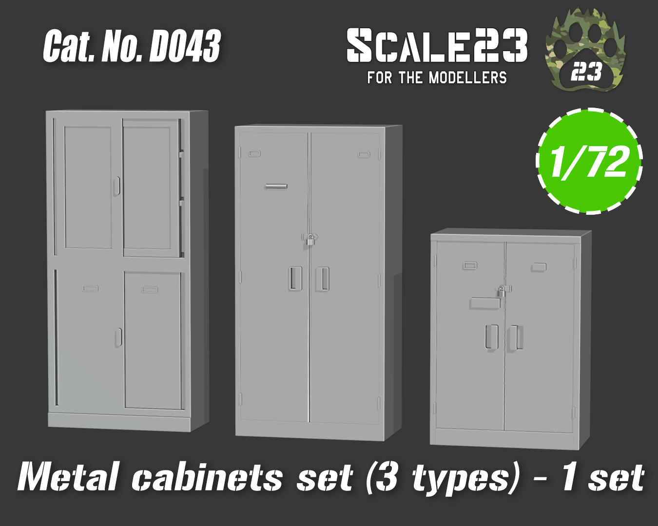 Metal cabinets (3pc)