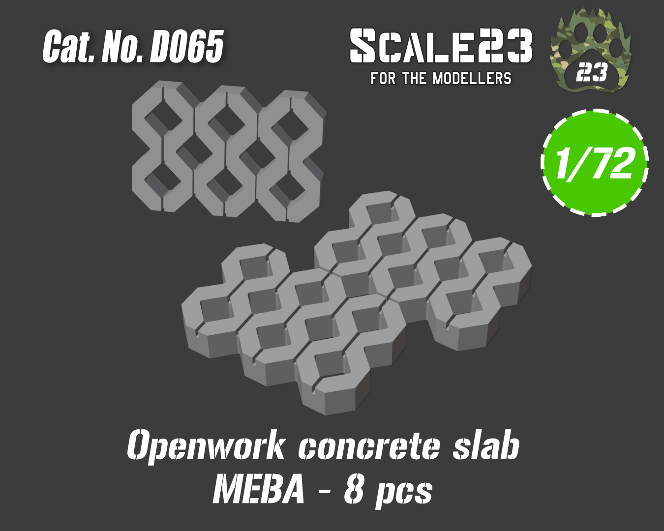 Openwork concrete slab MEBA (8pc) - Click Image to Close