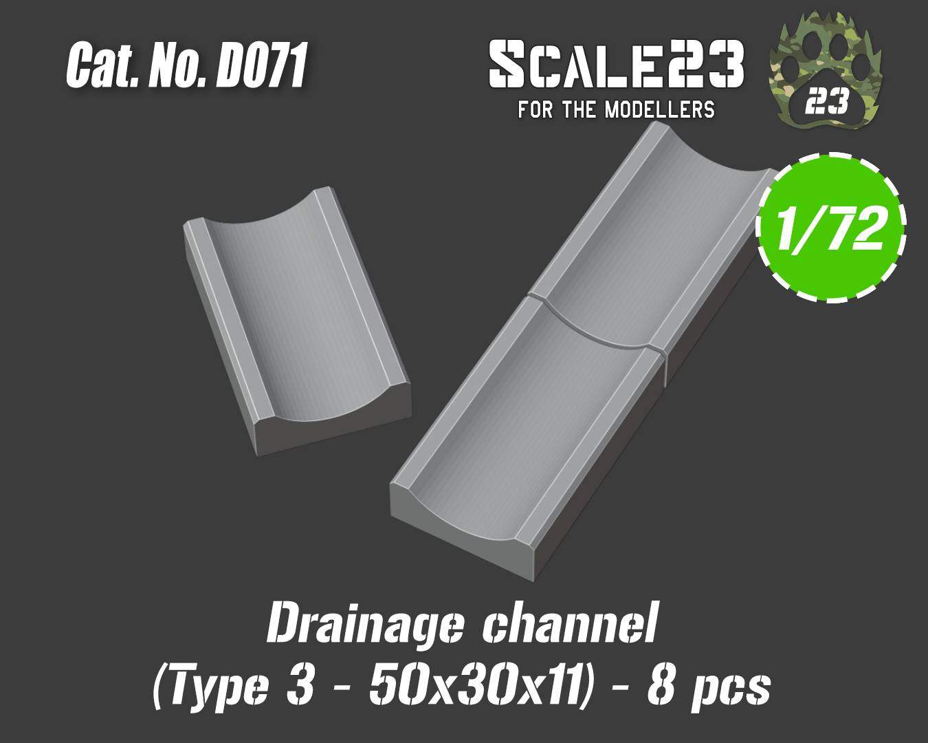 Drainage channel 50x30x11 (8p)