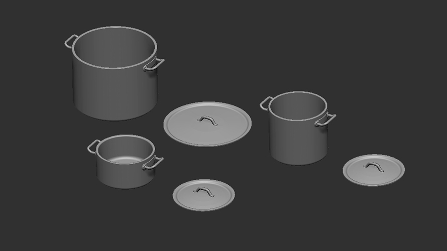 Cooking pots (3x2pc)
