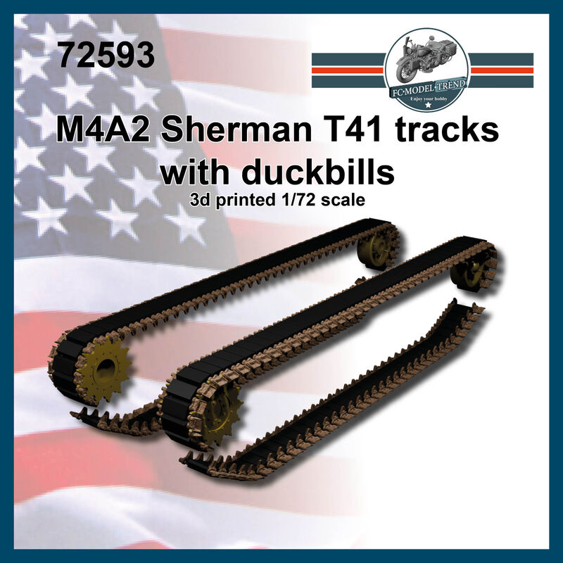 M4A2 Sherman T41 tracks with duckbills