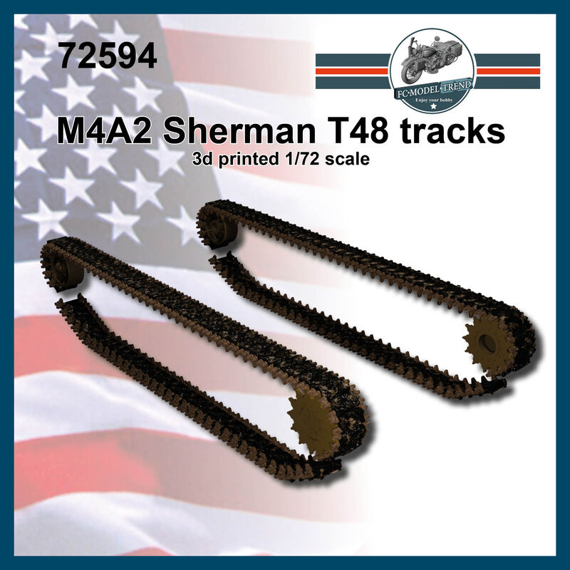 M4A2 Sherman T48 tracks