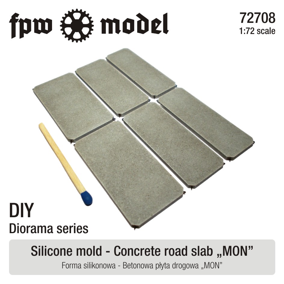 Silicone mould - concrete road slab "MON"