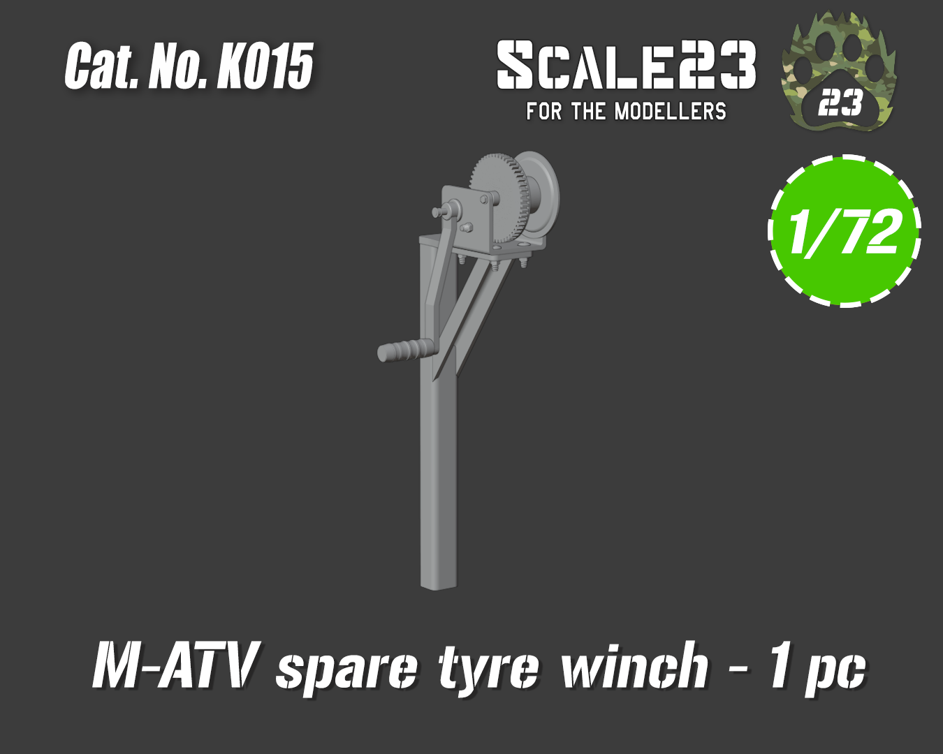 M-ATV spare tyre winch