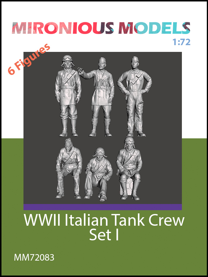 WW2 Italian tank crew - set 1