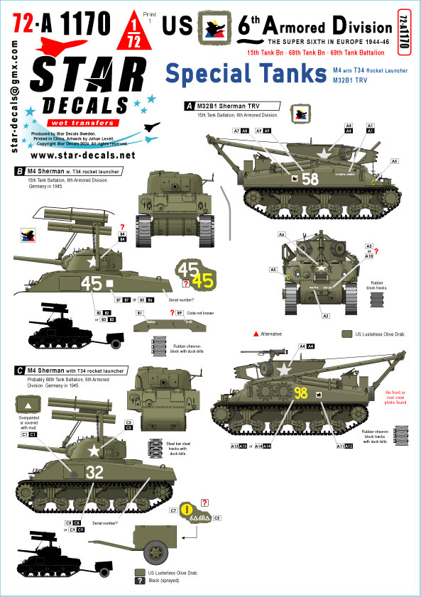 U.S. 6th Armored Division - set 4