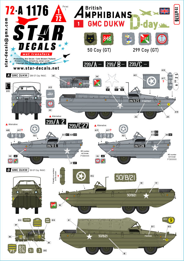 GMC DUKW in British service - set 1