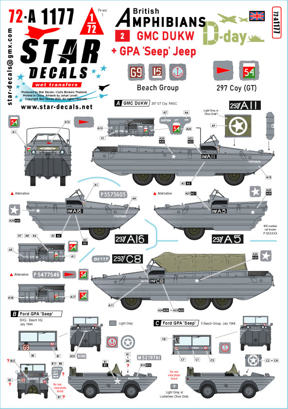 GMC DUKW in British service - set 2