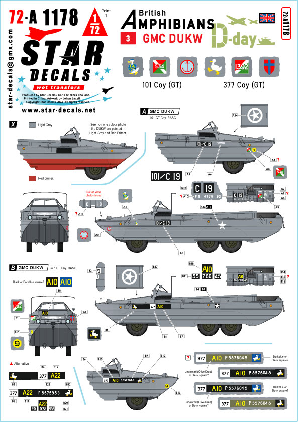 GMC DUKW in British service - set 3