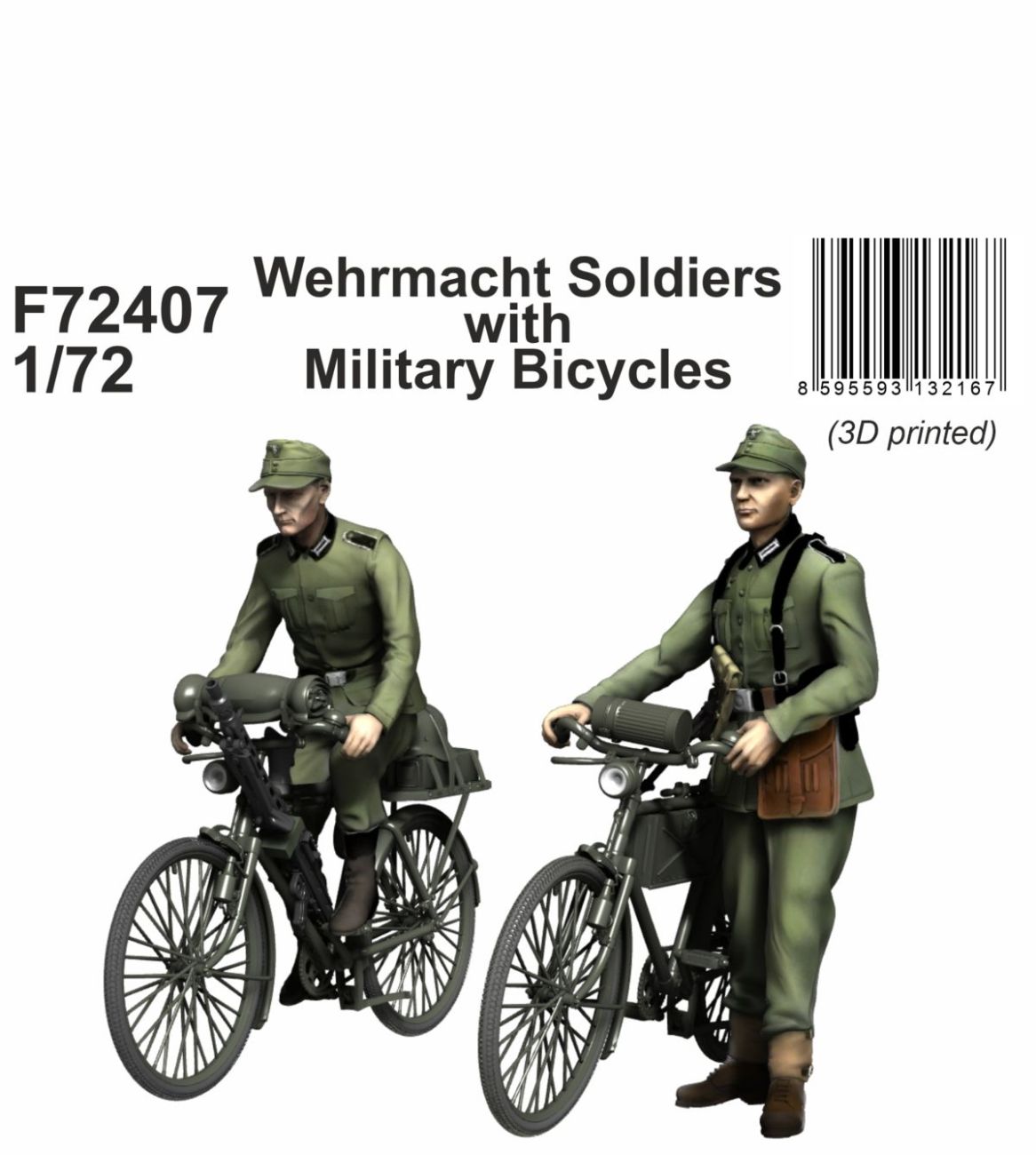 WW2 German soldiers with bicycles