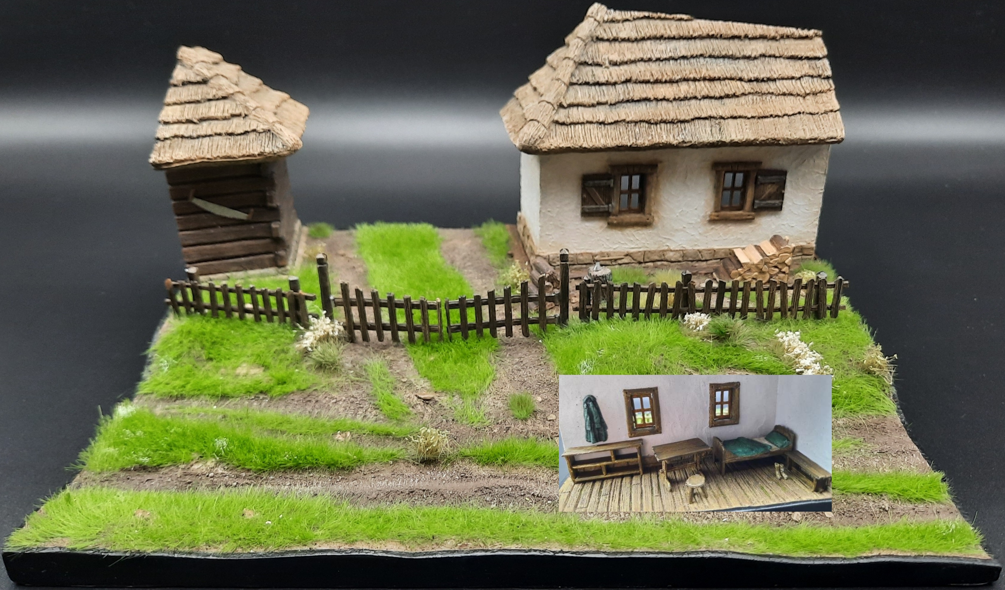 Russian village vignette