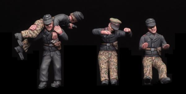 WW2 German Panzer Crew - bailing out - set 2