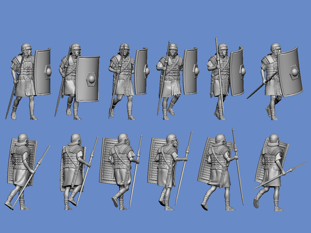 Roman legionnaires - ready for battle