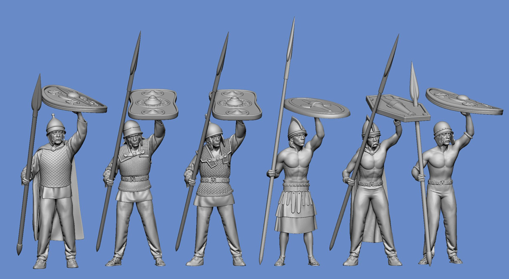 Celtic warriors - shieldwall - 3rd line