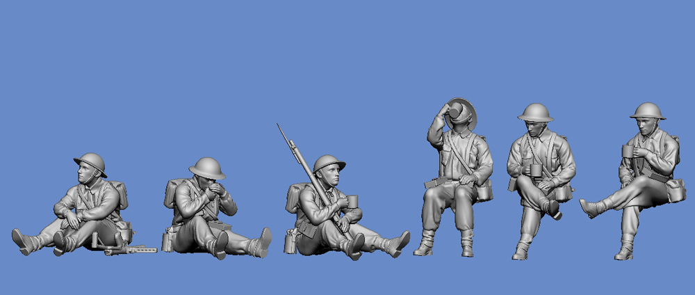 WW2 British Infantry - tea time - Click Image to Close