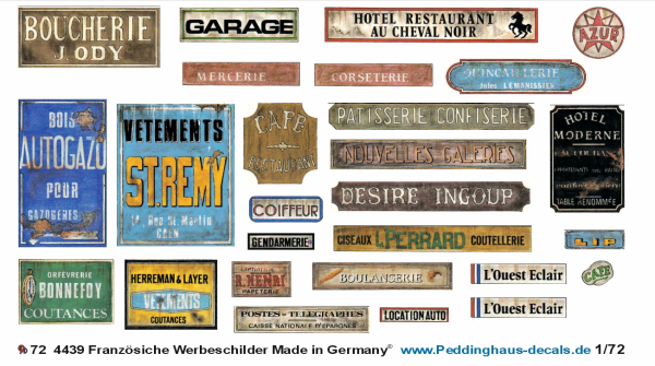 WW2 French house signs