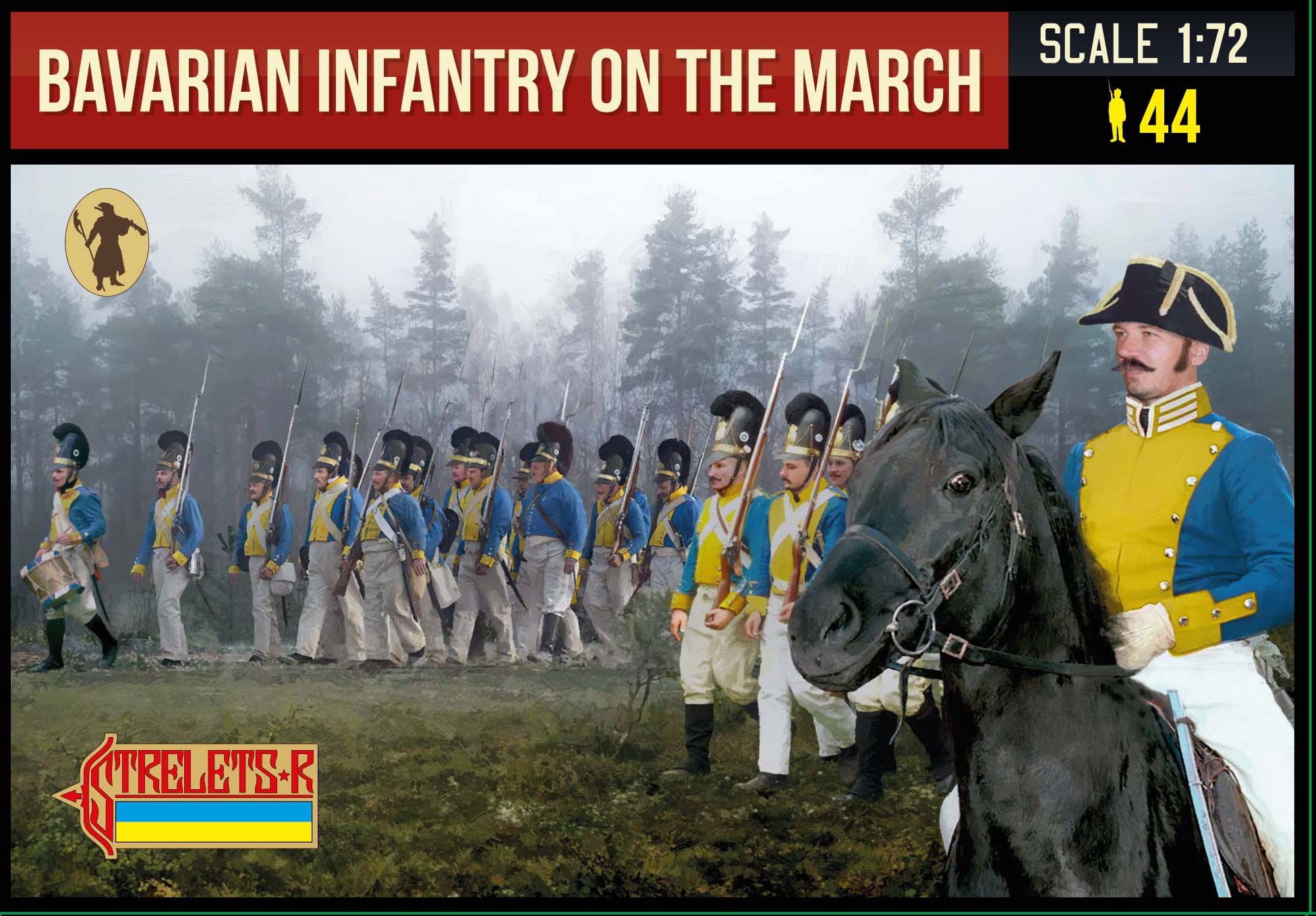 Napoleonic Bavarian Infantry on the March